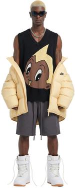 Black Astro Boy Knit Vest (Blonde/Black)