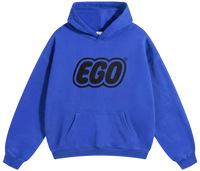 EGO® logo hoodie (black/blue)