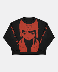 Knitted crew neck sweater