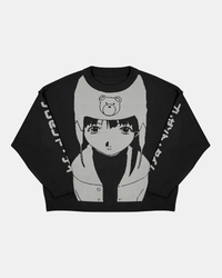 Knitted crew neck sweater
