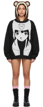 Serial Experiments Lain Intro Sweater (White)