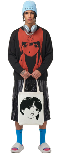 Serial Experiments Lain Tote (Black/White)