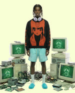 Knitted crew neck sweater