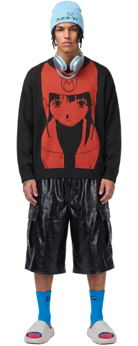Serial Experiments Lain Intro Sweater (Red)