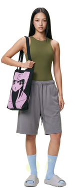 Serial Experiments Lain Tote (Lilac/Black)