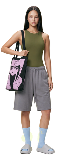 Serial Experiments Lain Tote (Lilac/Black)