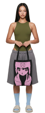 Serial Experiments Lain Tote (Lilac/Black)
