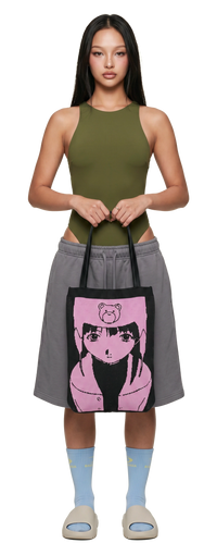 Serial Experiments Lain Tote (Lilac/Black)