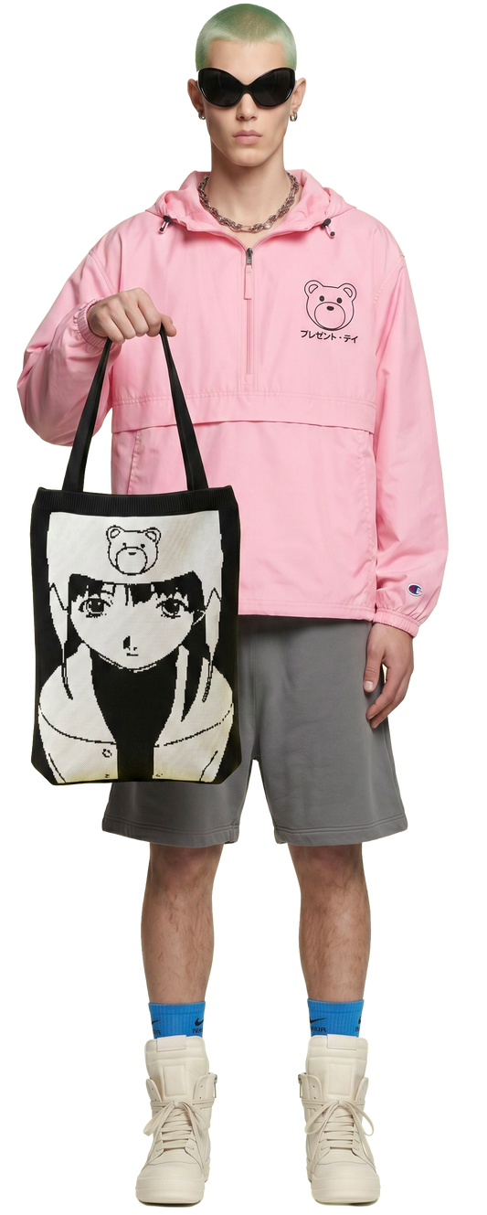 Serial Experiments Lain Tote (White/Black)