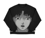 Perfect Blue Shocked Mima Sweater (White/Black)