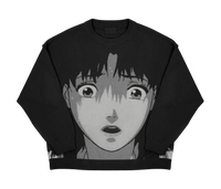 Perfect Blue Shocked Mima Sweater (White/Black)