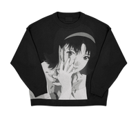 Perfect Blue Mima Sweater (White/Black)