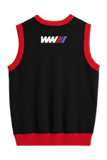 World War III Knit Vest (Red/Black)
