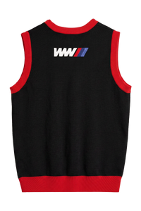 World War III Knit Vest (Red/Black)